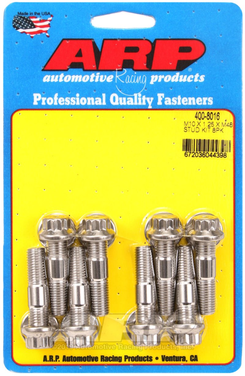 ARP Sport Compact M10 x 1.25 x 48mm Stainless Accessory Studs (8 pack) - Eastern Shore Retros