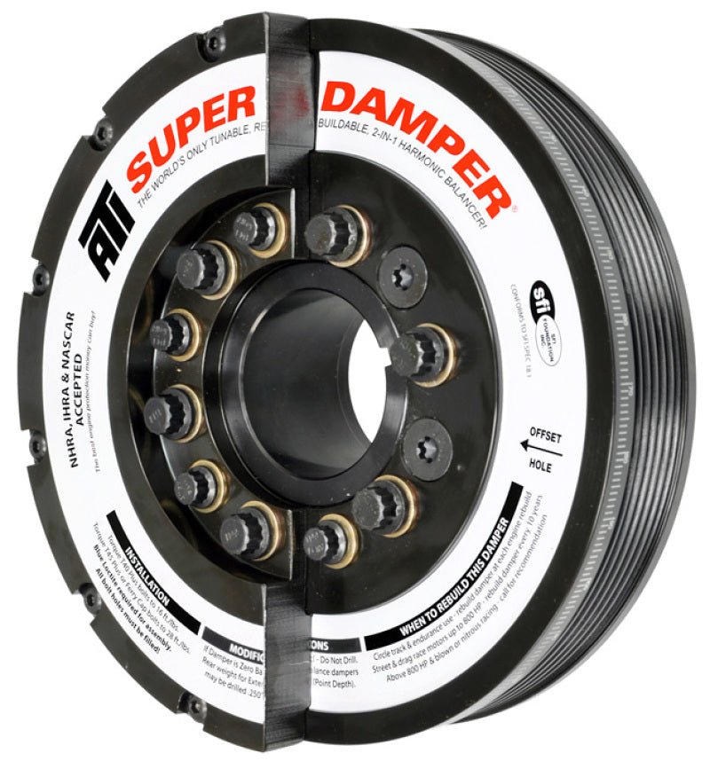 ATI Damper - 7.425in - Steel - 6 Grv - Duramax - 06-10 - LBZ & LMM - Ext Bal - 3 Ring - Diesel - Eastern Shore Retros