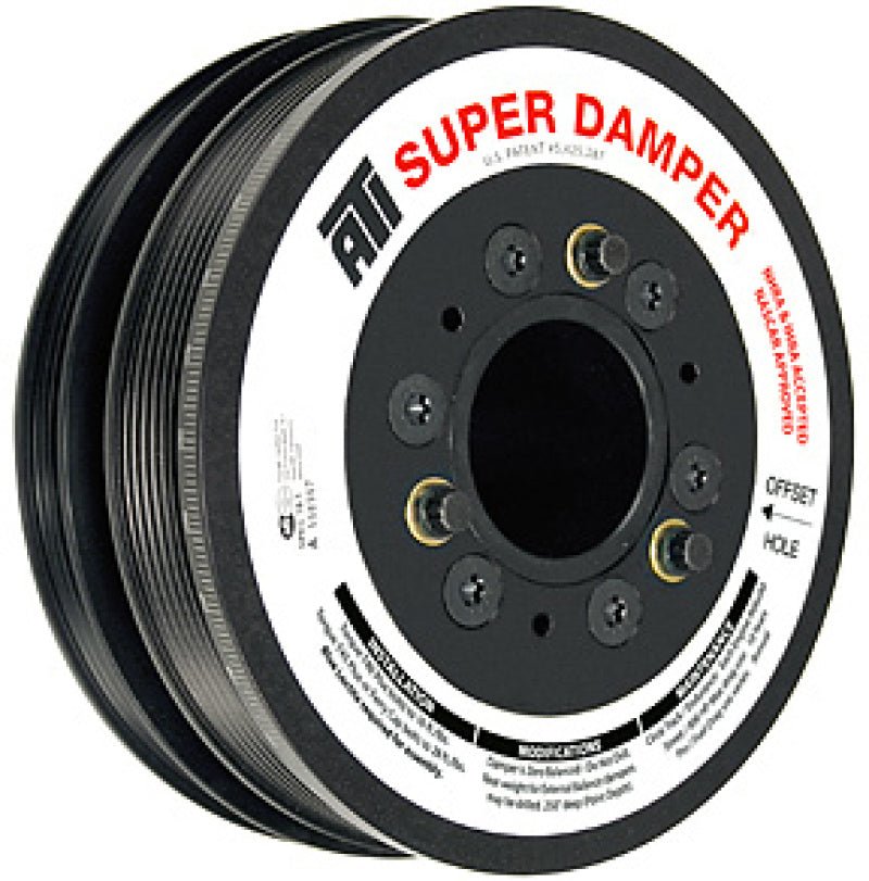 ATI Damper - 7.425in - Steel LW - 6/4 Grv - LS1-2-3-6 & L76 - 97-13 - Y Body & SS & G8 - 3 Ring - Eastern Shore Retros