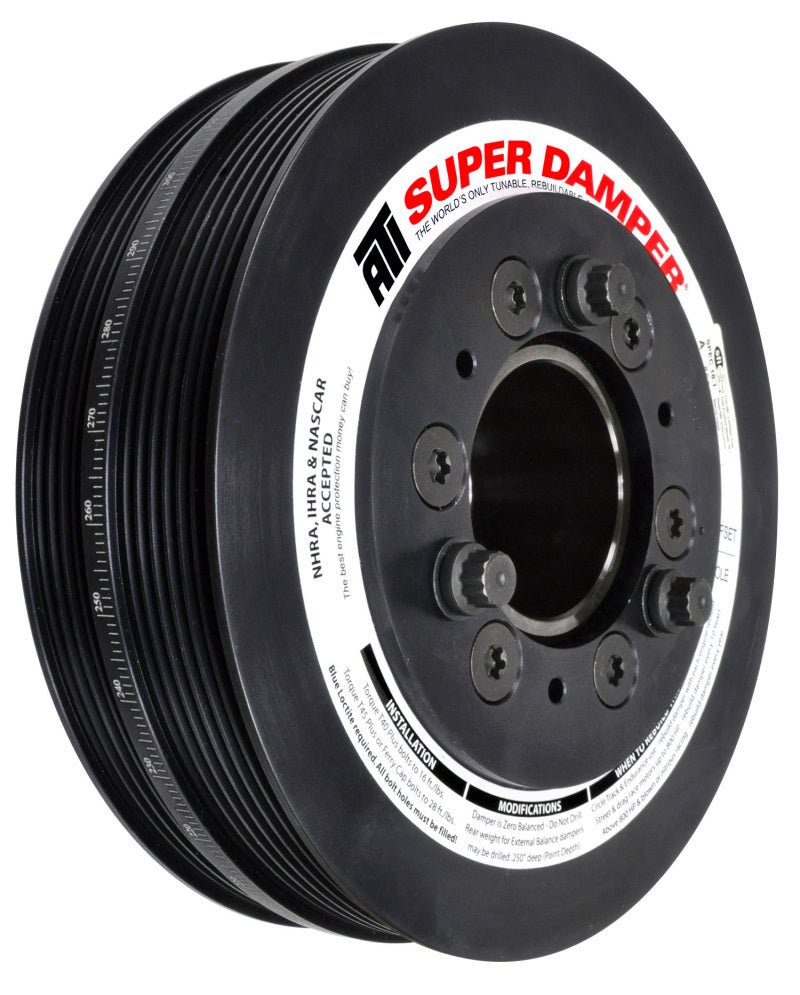 ATI Damper - 7.48in - Alum - 6/4 Grv - 2016+ Chevy Camaro LT1/LT4 Wet Sump - (Excl SC Pulley) - Eastern Shore Retros