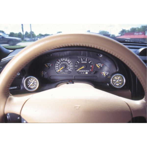 Autometer 94-00 Ford Mustang 52mm Black Dual Instrument Cluster Bezel - Eastern Shore Retros