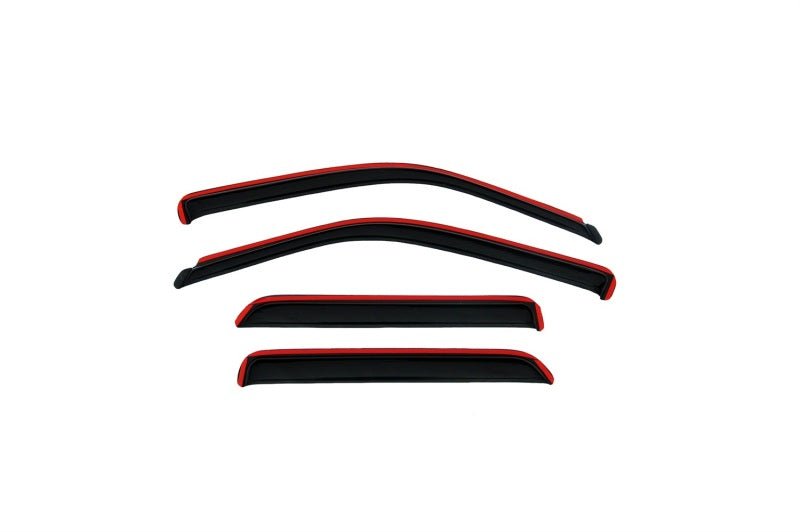 AVS 00-05 Ford Focus ZX4 Ventvisor In-Channel Front & Rear Window Deflectors 4pc - Smoke - Eastern Shore Retros