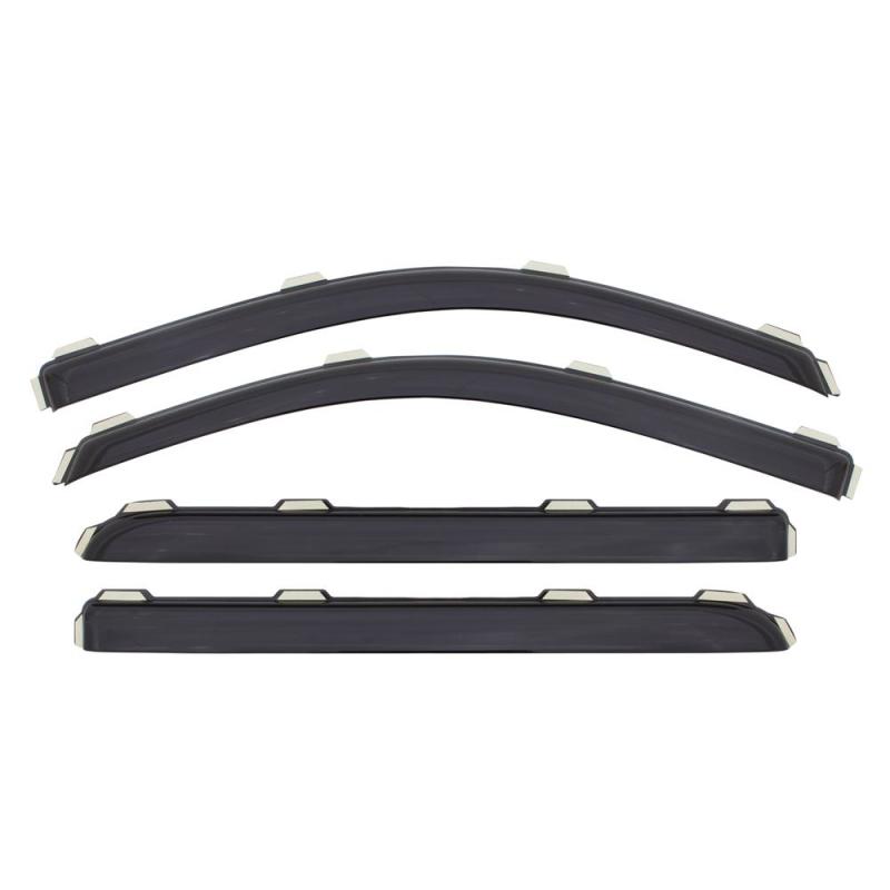 AVS 00-05 Ford Focus ZX4 Ventvisor In-Channel Front & Rear Window Deflectors 4pc - Smoke - Eastern Shore Retros