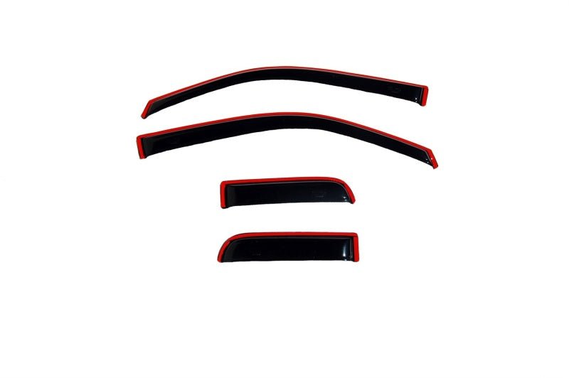 AVS 04-14 Ford F-150 Supercab Ventvisor In-Channel Front & Rear Window Deflectors 4pc - Smoke - Eastern Shore Retros