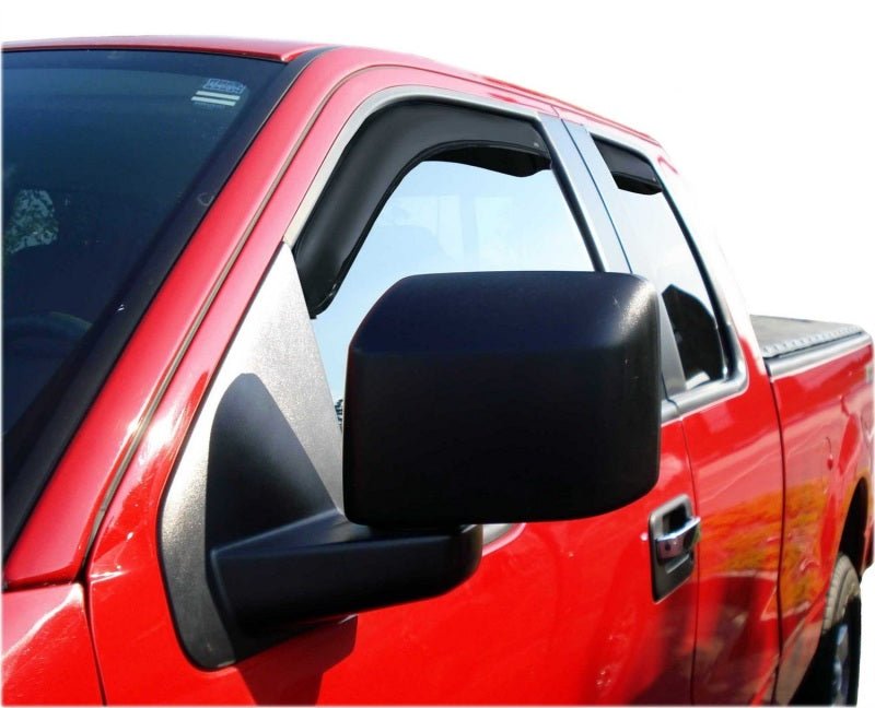 AVS 04-14 Ford F-150 Supercab Ventvisor In-Channel Front & Rear Window Deflectors 4pc - Smoke - Eastern Shore Retros