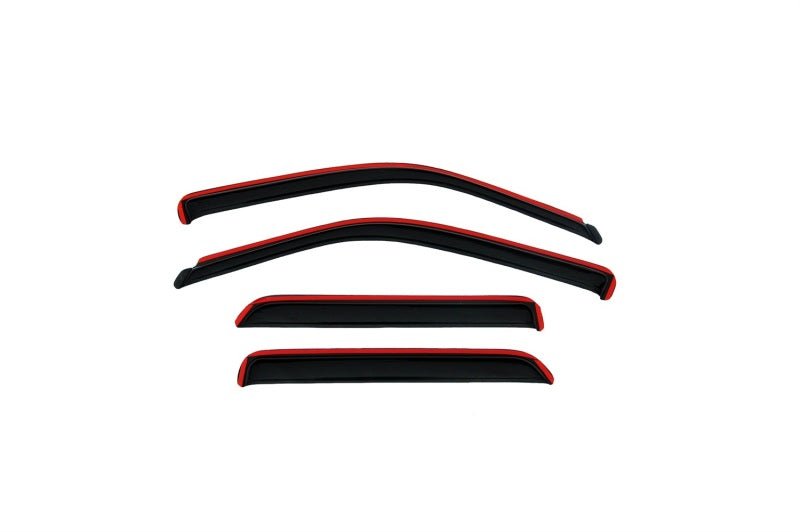 AVS 06-12 Ford Fusion Ventvisor In-Channel Front & Rear Window Deflectors 4pc - Smoke - Eastern Shore Retros