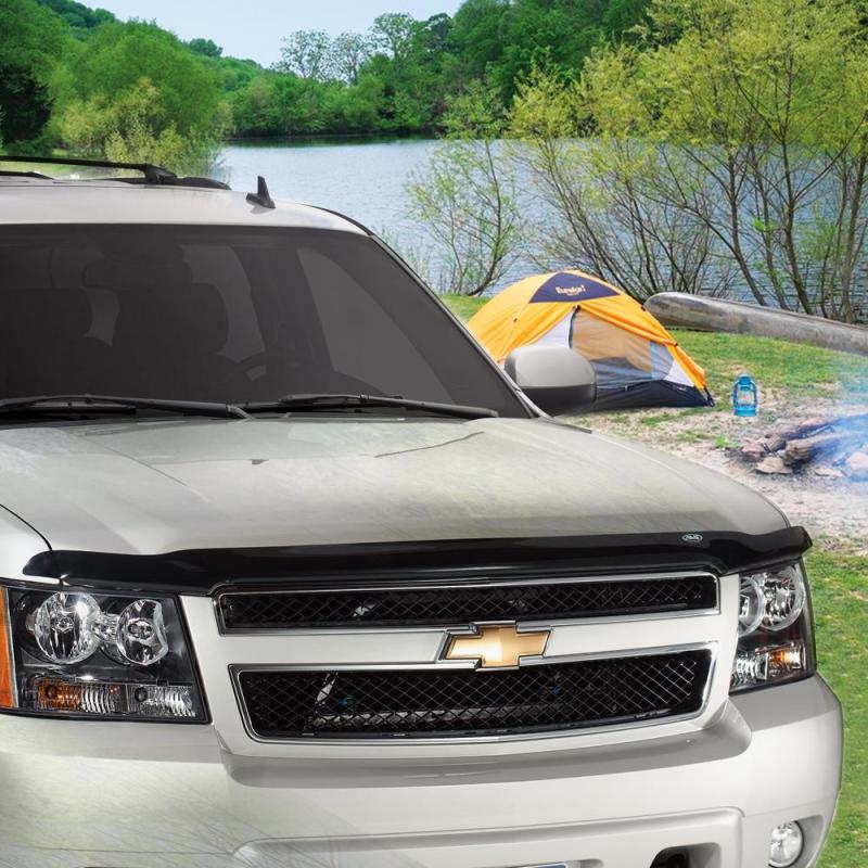 AVS 07-13 GMC Sierra 1500 Hoodflector Low Profile Hood Shield - Smoke - Eastern Shore Retros