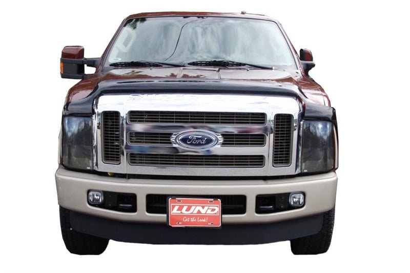 AVS 08-10 Ford F-250 Hoodflector Low Profile Hood Shield - Smoke - Eastern Shore Retros