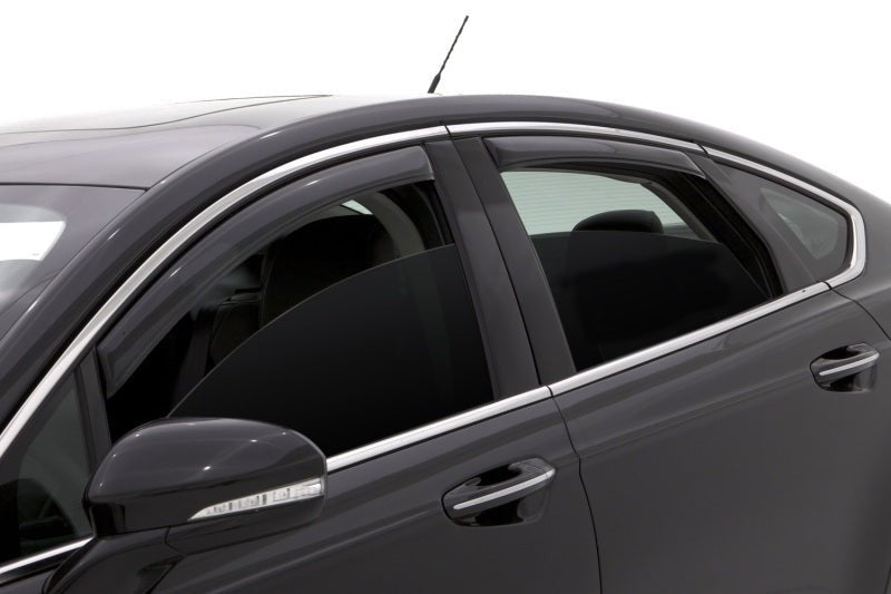 AVS 13-18 Ford Fusion Ventvisor In-Channel Front & Rear Window Deflectors 4pc - Smoke - Eastern Shore Retros