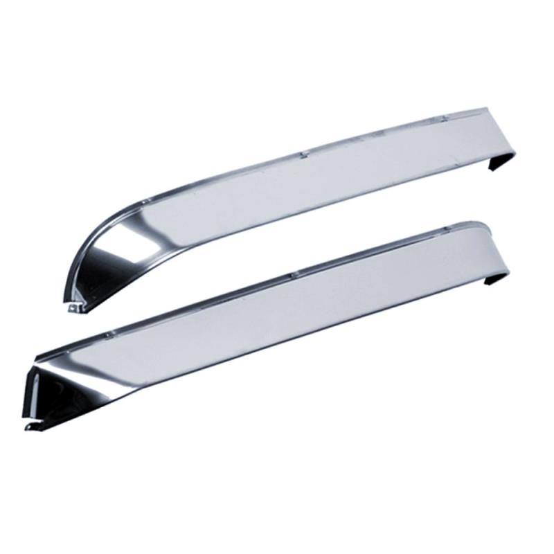 AVS 48-52 Ford Pickup Ventshade Window Deflectors 2pc - Stainless - Eastern Shore Retros