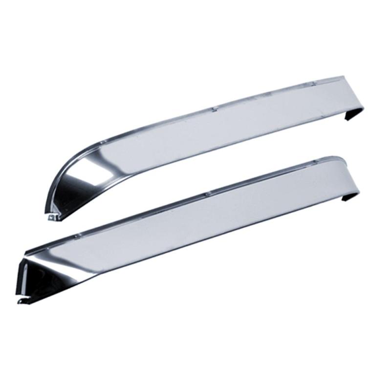 AVS 67-72 Ford F-250 Super Duty Ventshade Window Deflectors 2pc - Stainless - Eastern Shore Retros