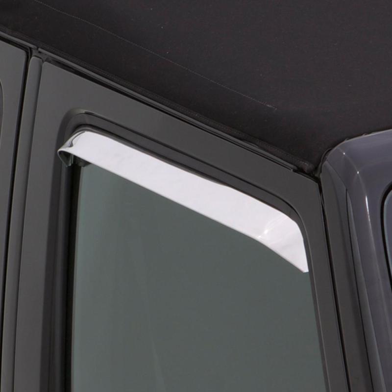 AVS 67-72 Ford F-250 Super Duty Ventshade Window Deflectors 2pc - Stainless - Eastern Shore Retros