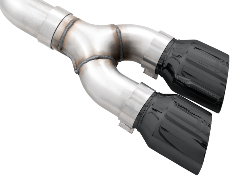 AWE 0FG 21+ Ford F150 Dual Side Exit Cat-Back Exhaust - 4.5in Diamond Black Tips - Eastern Shore Retros