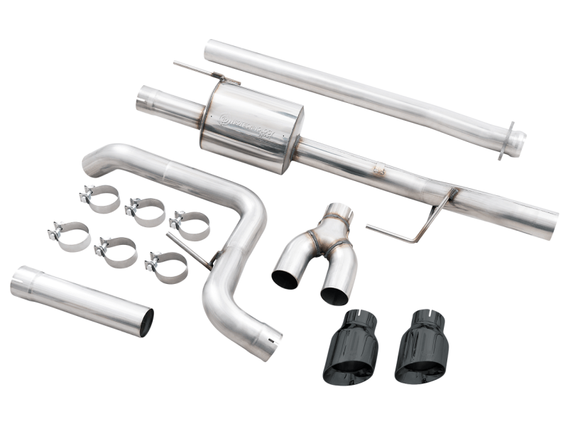 AWE 0FG 21+ Ford F150 Dual Side Exit Cat-Back Exhaust - 4.5in Diamond Black Tips - Eastern Shore Retros