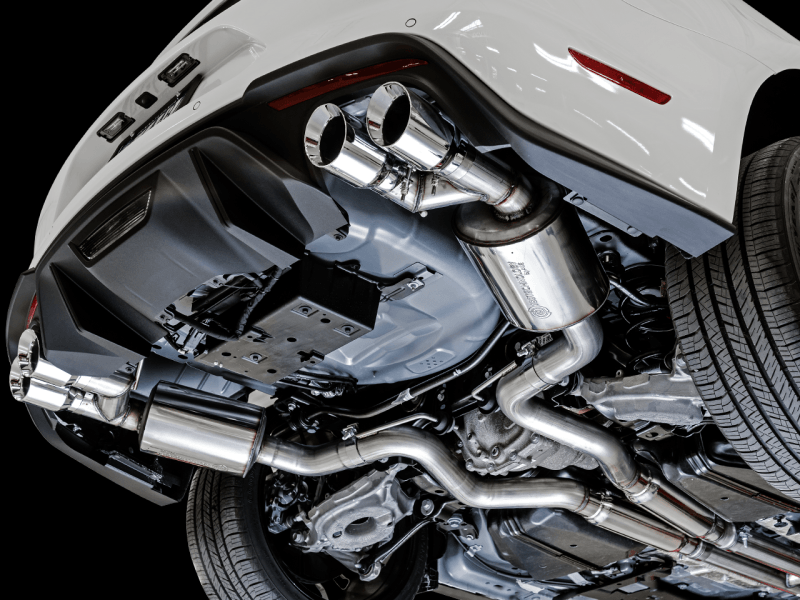 AWE Tuning 2018+ Ford Mustang GT (S550) Cat-back Exhaust - Touring Edition (Quad Chrome Silver Tips) - Eastern Shore Retros