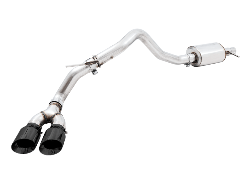 AWE Tuning 2019+ Ford Ranger 0FG Performance Exhaust System w/Diamond Black Tips & Rock Guard - Eastern Shore Retros