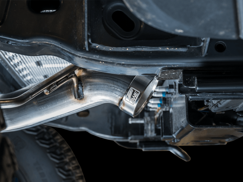 AWE Tuning 2021+ Ford Bronco 0FG Exhaust (No Tips) w/ Bash Guard - Eastern Shore Retros