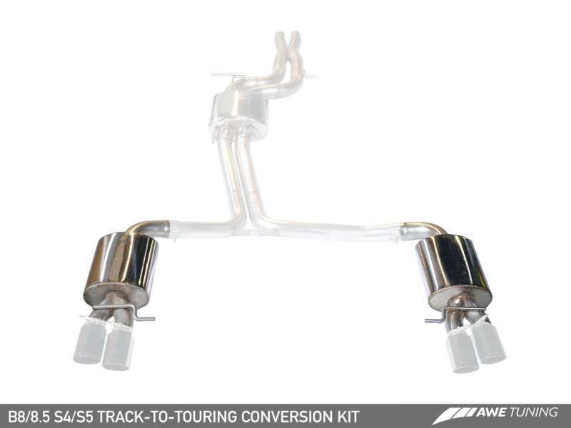 AWE Tuning Audi B8.5 S4/S5 3.0T Track to Touring Edition Conversion Kit (for Kits w/102mm Tips) - Eastern Shore Retros