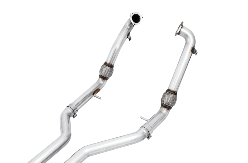 AWE Tuning Audi B9 S4 Track Edition Exhaust - Non-Resonated (Black 102mm Tips) - Eastern Shore Retros