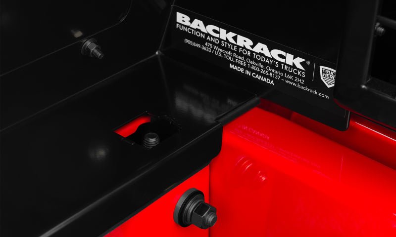 BackRack 15-23 Ford F-150 14-Gauge Steel Trace Rack w/ Hardware Kit - Black - Eastern Shore Retros