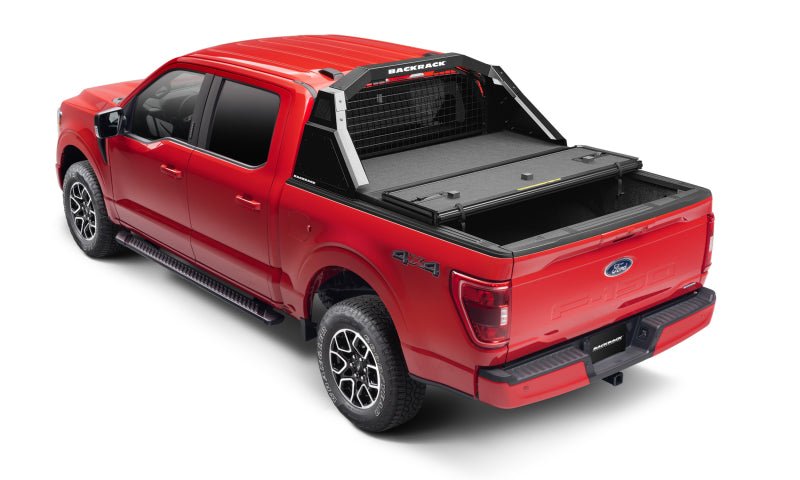 BackRack 15-23 Ford F-150 14-Gauge Steel Trace Rack w/ Hardware Kit - Black - Eastern Shore Retros