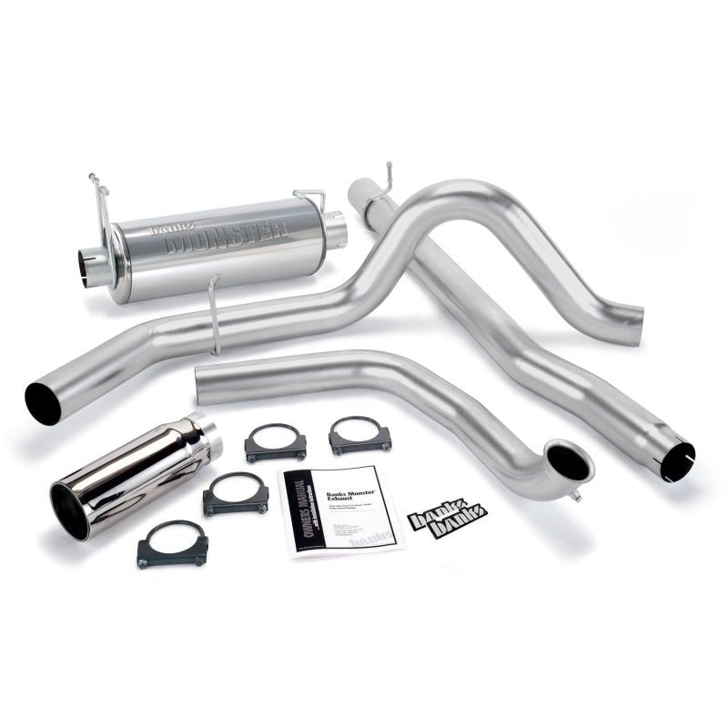 Banks Power 00-03 Ford 7.3L / Excursion Monster Exhaust System - SS Single Exhaust w/ Chrome Tip - Eastern Shore Retros