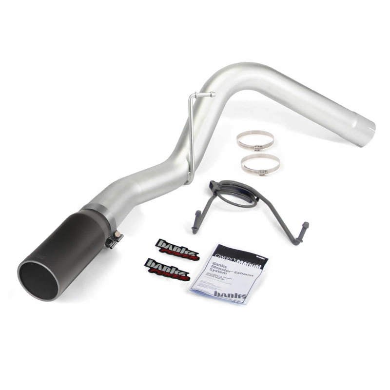 Banks Power 14-15 Dodge Ram 6.7L CCSB Monster Exhaust System - SS Single Exhaust w/ Black Tip - Eastern Shore Retros