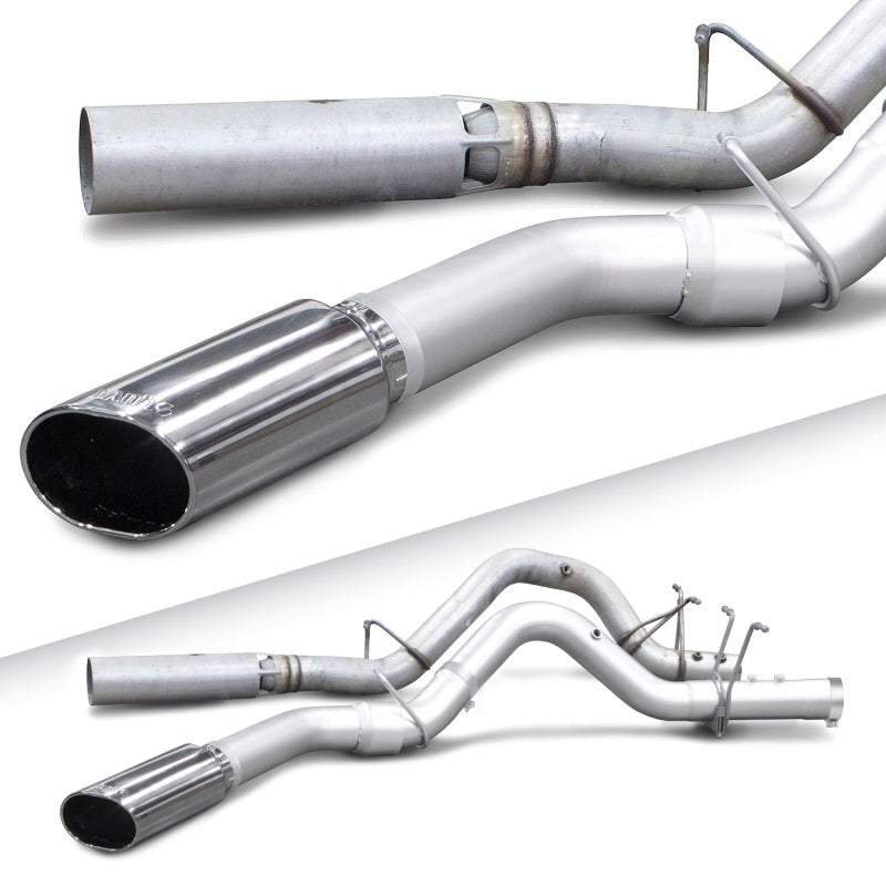 Banks Power 17+ GM Duramax L5P 2500/3500 Monster Exhaust System - SS Single Exhaust w/ Chrome Tip - Eastern Shore Retros