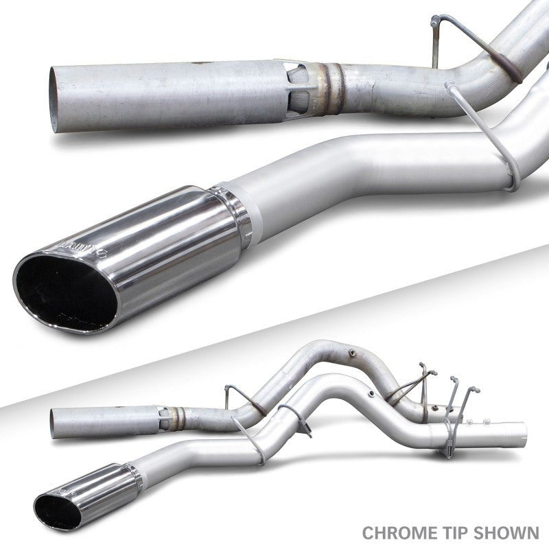 Banks Power 17+ GM Duramax L5P 2500/3500 Monster Exhaust System - SS Single Exhaust w/ Chrome Tip - Eastern Shore Retros