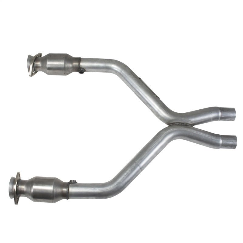 BBK 11-14 Mustang 3.7 V6 Short Mid X Pipe With Catalytic Converters 2-1/2 For BBK Long Tube Headers - Eastern Shore Retros