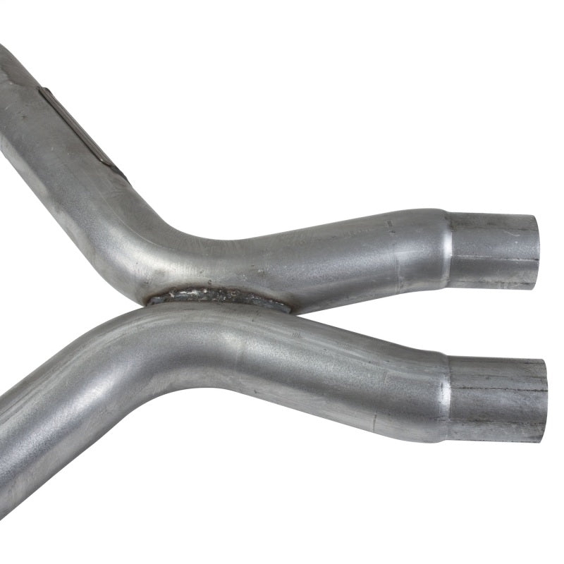 BBK 11-14 Mustang 3.7 V6 Short Mid X Pipe With Catalytic Converters 2-1/2 For BBK Long Tube Headers - Eastern Shore Retros