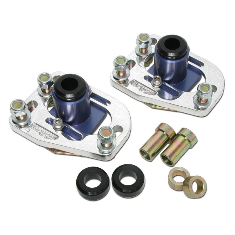 BBK 79-93 Mustang Caster Camber Plate Kit - Silver Anodized Finish - Eastern Shore Retros