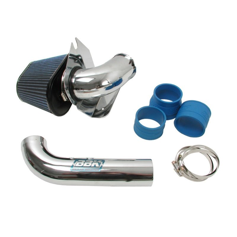 BBK 86-93 Mustang 5.0 Cold Air Intake Kit - Fenderwell Style - Chrome Finish - Eastern Shore Retros
