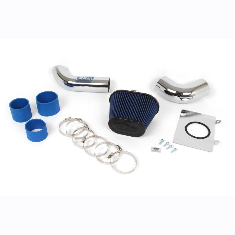 BBK 86-93 Mustang 5.0 Cold Air Intake Kit - Fenderwell Style - Chrome Finish - Eastern Shore Retros