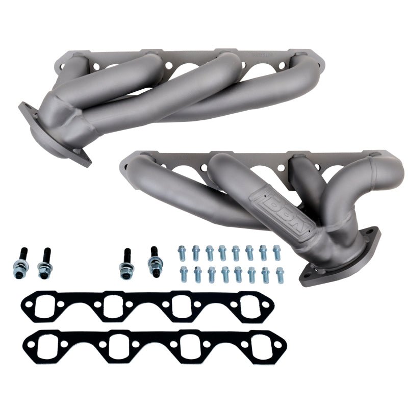 BBK 87-95 Ford F150 Truck 5.0 302 Shorty Unequal Length Exhaust Headers - 1-5/8 Titanium Ceramic - Eastern Shore Retros