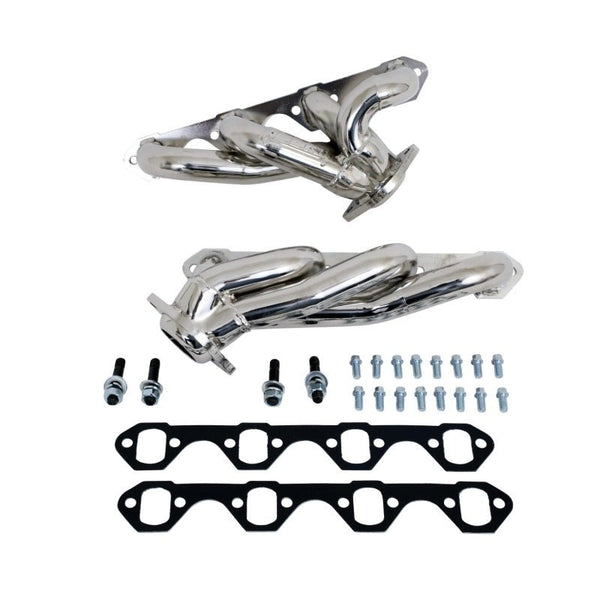 BBK 87-95 Ford F150 Truck 5.0 302 Shorty Unequal Length Exhaust Headers - 1-5/8 Titanium Ceramic - Eastern Shore Retros