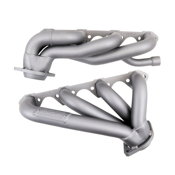 BBK 87-95 Ford F150 Truck 5.8 351 Shorty Unequal Length Exhaust Headers - 1-5/8 Titanium Ceramic - Eastern Shore Retros