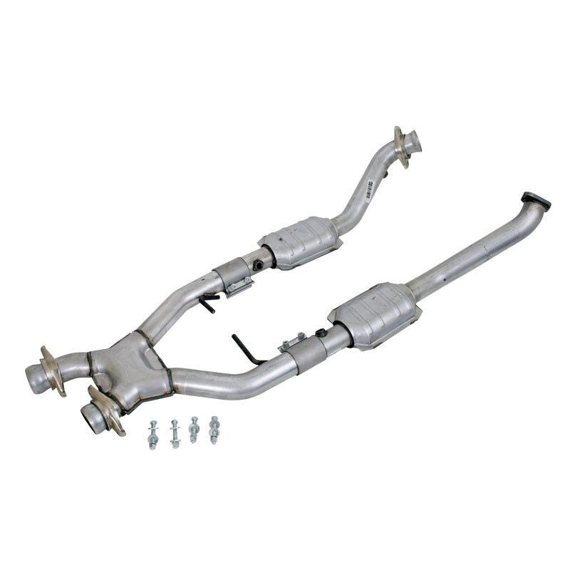 BBK 96-98 Mustang 4.6 Cobra High Flow X Pipe With Catalytic Converters - 2-1/2 - Eastern Shore Retros