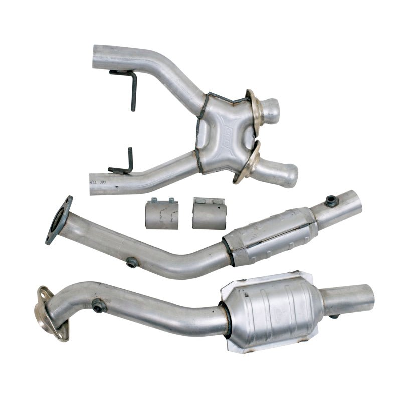 BBK 96-98 Mustang 4.6 Cobra High Flow X Pipe With Catalytic Converters - 2-1/2 - Eastern Shore Retros