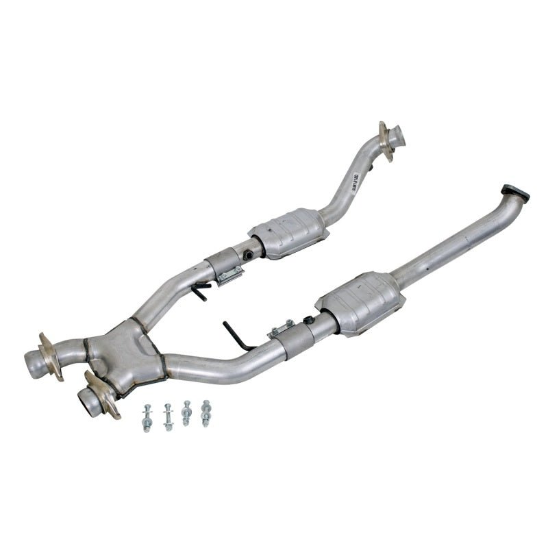BBK 96-98 Mustang 4.6 Cobra High Flow X Pipe With Catalytic Converters - 2-1/2 - Eastern Shore Retros