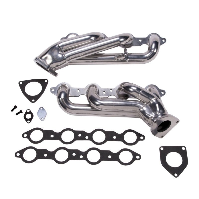 BBK 99-04 GM Truck SUV 6.0 Shorty Tuned Length Exhaust Headers - 1-3/4 Silver Ceramic - Eastern Shore Retros
