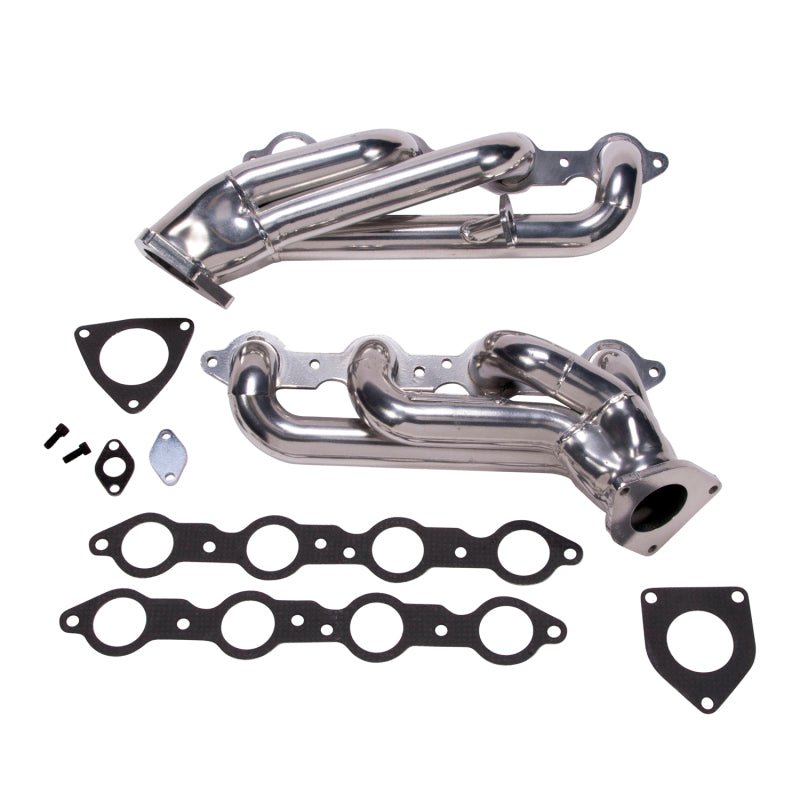 BBK 99-04 GM Truck SUV 6.0 Shorty Tuned Length Exhaust Headers - 1-3/4 Silver Ceramic - Eastern Shore Retros