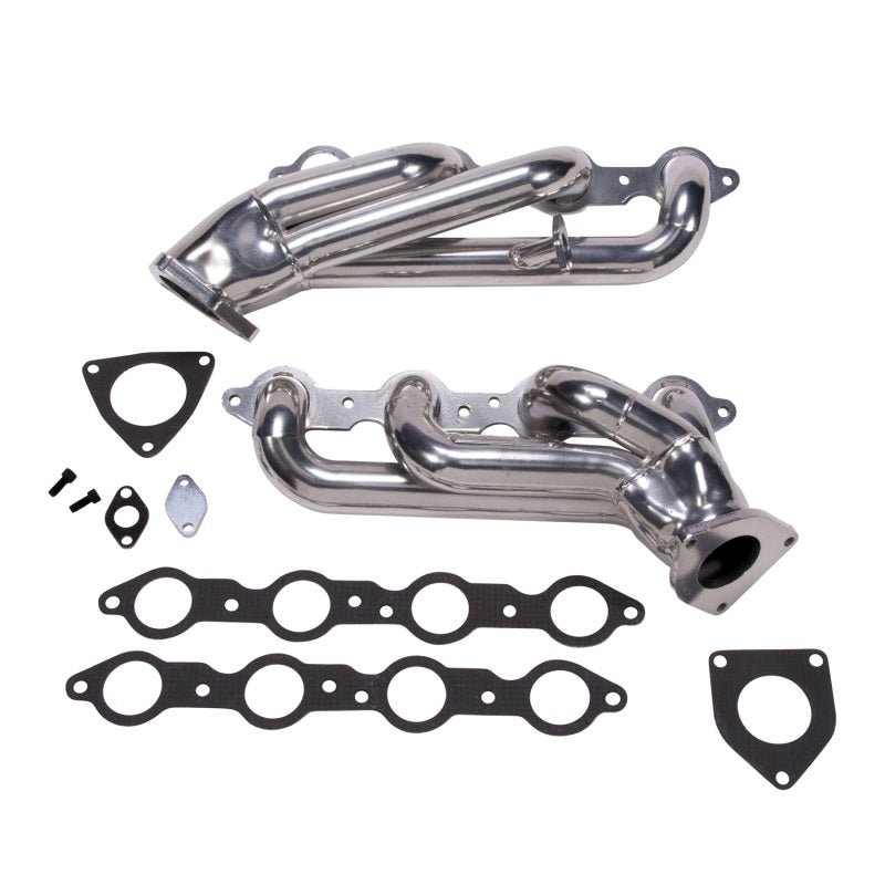 BBK 99-04 GM Truck SUV 6.0 Shorty Tuned Length Exhaust Headers - 1-3/4 Silver Ceramic - Eastern Shore Retros