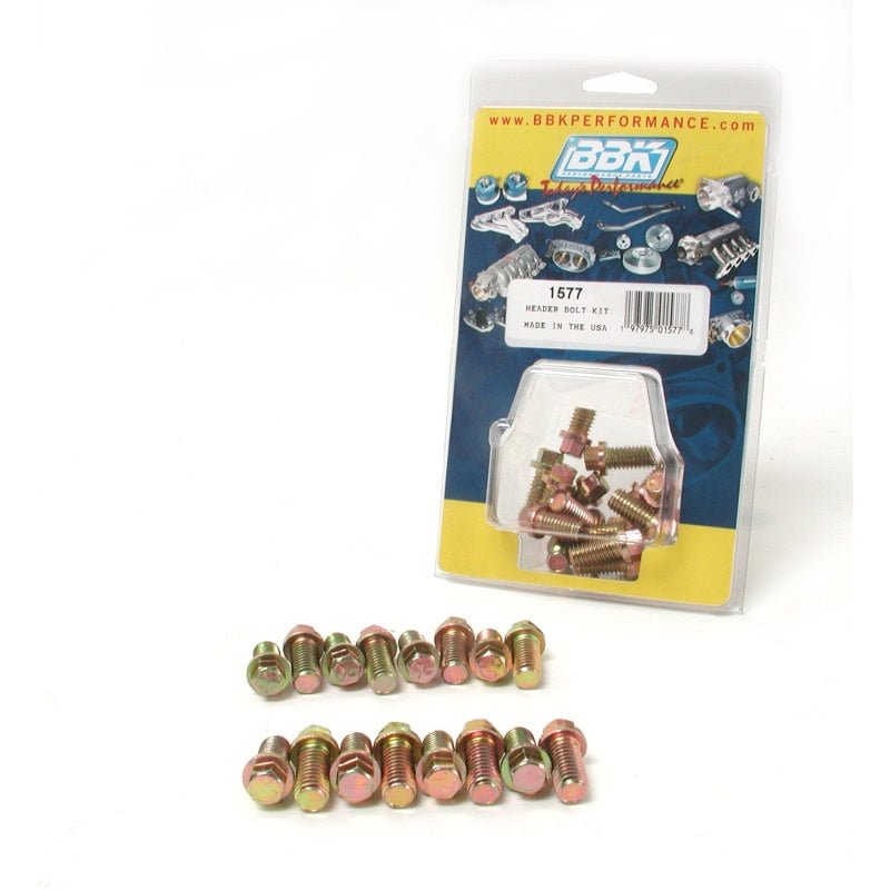 BBK Ford SBF 302 351W Exhaust Header Bolt Kit - 3/8-16 0.75in (16) - Eastern Shore Retros