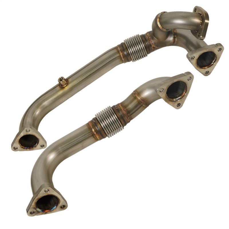 BD Diesel 08-10 Ford F-250/F-350/F-450/F-550 Powerstroke 6.4L Up Pipes Kit w/Manifold Set - Eastern Shore Retros