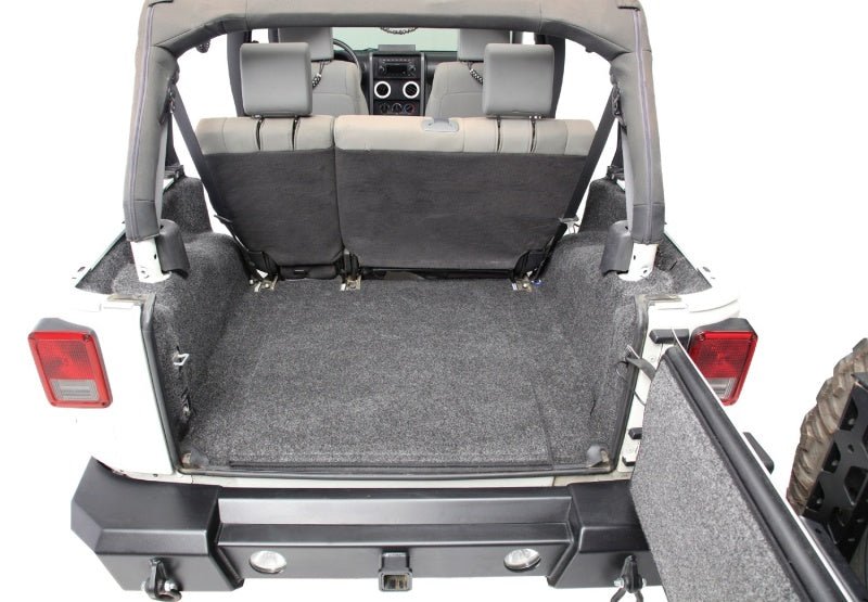 BedRug 07-10 Jeep JK 2Dr Rear 5pc Cargo Kit (Incl Tailgate & Tub Liner) - Eastern Shore Retros