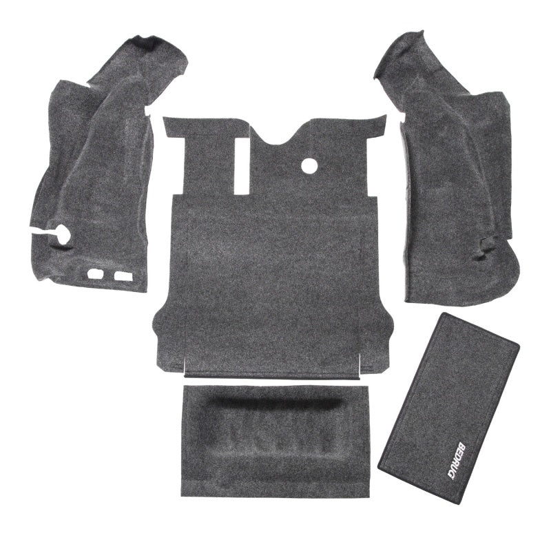 BedRug 07-10 Jeep JK 2Dr Rear 5pc Cargo Kit (Incl Tailgate & Tub Liner) - Eastern Shore Retros