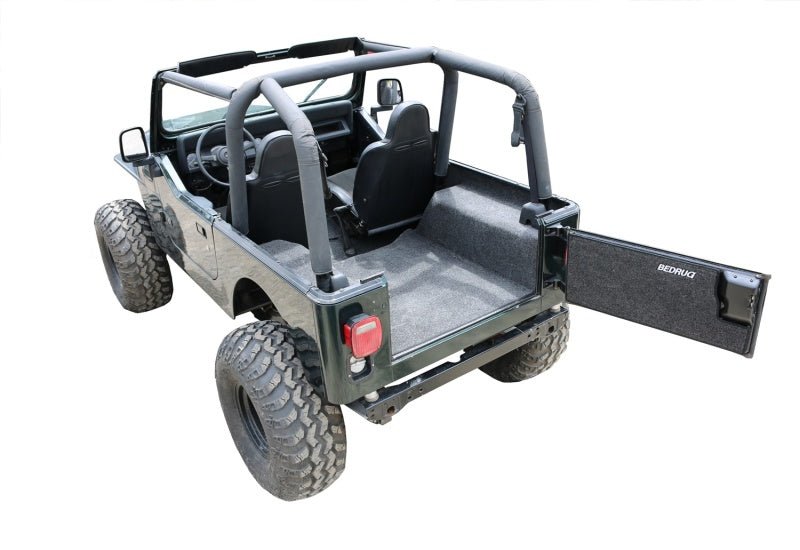BedRug 87-95 Jeep YJ Rear Kit 4pc Cargo Kit (Incl Tailgate & Cargo Liner) - Eastern Shore Retros