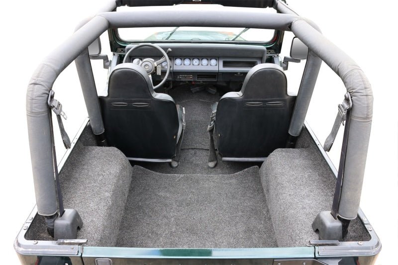 BedRug 87-95 Jeep YJ Rear Kit 4pc Cargo Kit (Incl Tailgate & Cargo Liner) - Eastern Shore Retros