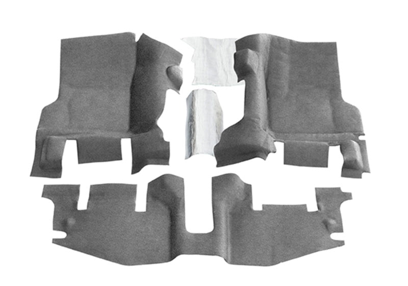 BedRug 97-06 Jeep TJ Front 3pc BedTred Floor Kit w/Center Console - Incl Heat Shields - Eastern Shore Retros